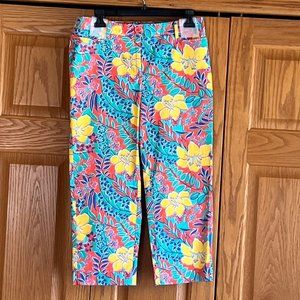 TALBOTS - Perfect Skimmers - Trailing Hibiscus -- 30” Waist - NEW with Tag